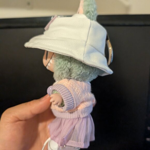 5Pc Labubu Outfit -Purple Sweater, Skirt, Rilakkuma Bucket Hat, Purple Converses - Picture 4 of 10